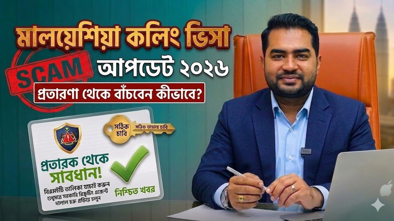 মালয়েশিয়া কলিং ভিসা আপডেট ২০২৬ | Scam থেকে বাঁচবেন কীভাবে?